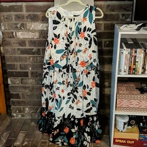 Ravi Knit Sleeveless Floral Dress